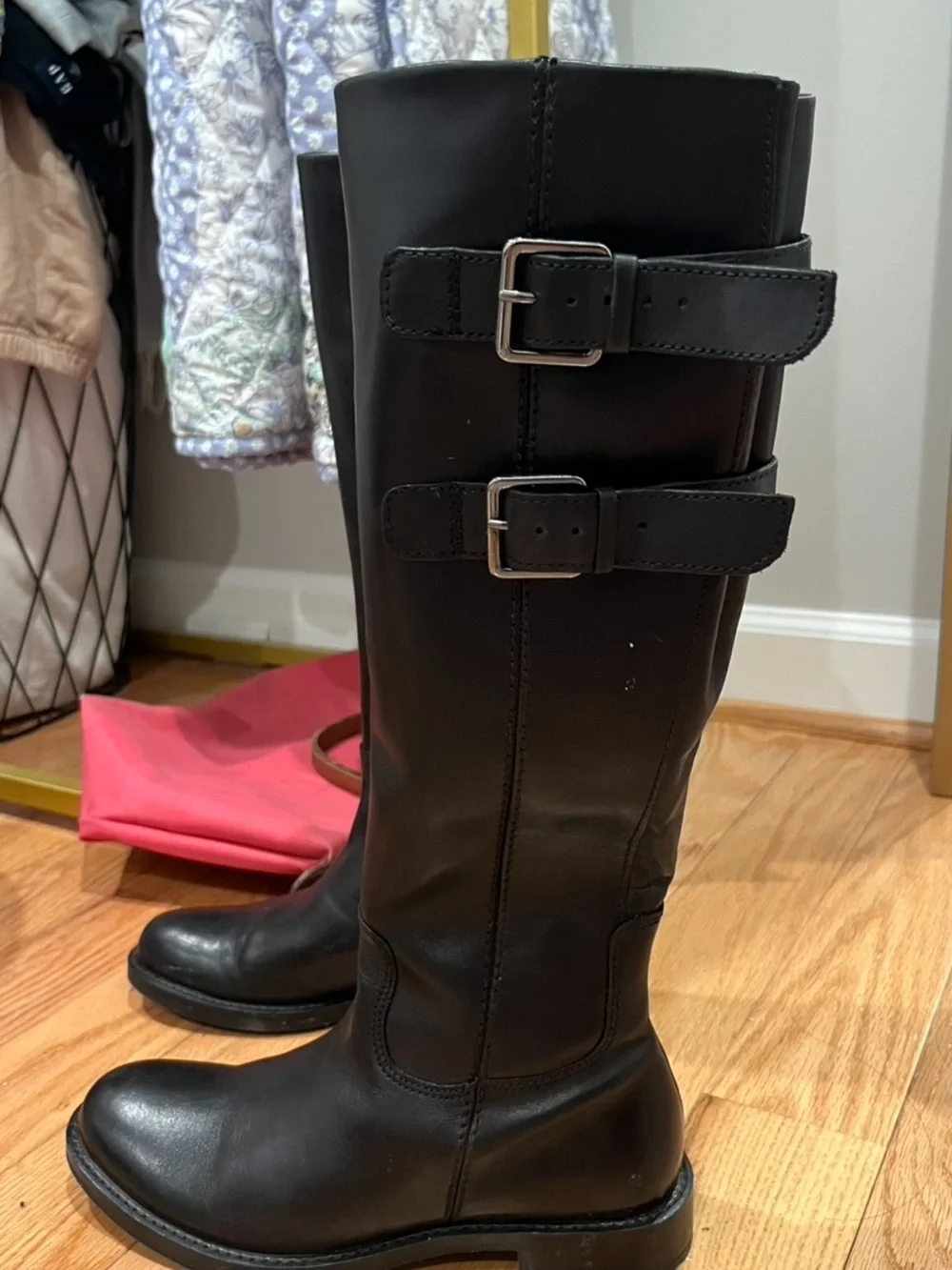 Ecco Black Over-the-Knee Riding Boots (size 5)